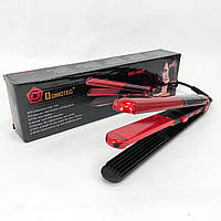 Плойка гофре 2 в 1 Domotec MS-4909, чорно-червоний, стайлер для завивки, стайлер для укладання