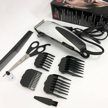 Машинка для стрижки Domotec MS-3305 4 насадки для волосся 3-12 мм для чоловіків універсальна