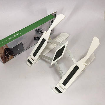 Підставка для ноутбука Multi-Position foldable bracket JC-25 8х22смСтильна підставка. Колір: білий