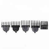 Машинка для стрижки волосся 11в1 Kemei KM 600 з насадками / Тример чоловічий для бороди з підставкою, фото 7