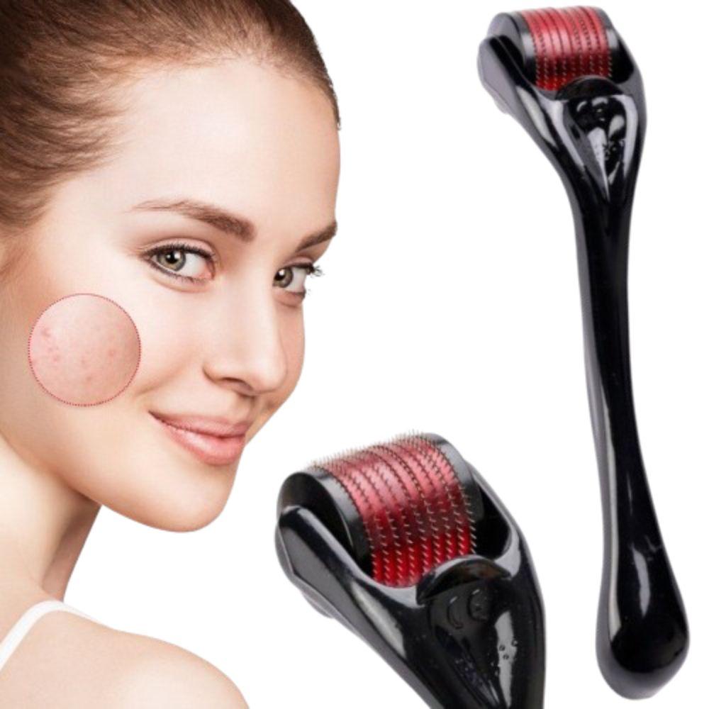 Мезороллер для шкіри обличчя на 540 голок, DERMA ROLLER / Масажер омолоджуючий для обличчя
