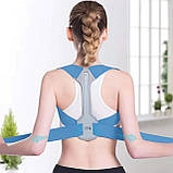 Коректор постави HSM-50301 / Еластичний корсет для спини / Бандаж для корекції постави на липучках, фото 5