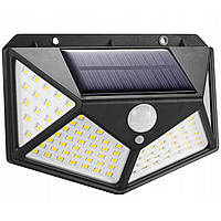 Вуличний ліхтар на сонячній батареї BL CL 100, з датчиком руху / Навісний світлодіодний світильник на вулицю