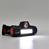 Налобний ліхтар з магнітним кріпленням, BL-8101 XPE+COB / Світлодіодний акумуляторний ліхтар на голову, фото 4