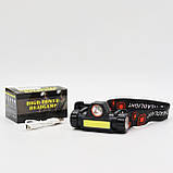 Налобний ліхтар з магнітним кріпленням, BL-8101 XPE+COB / Світлодіодний акумуляторний ліхтар на голову, фото 10