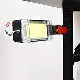 Ліхтар акумуляторний з магнітом та гачком, з USB, 20 Вт, WOW ZJ-8859 COB / Переносна світлодіодна лампа, фото 7