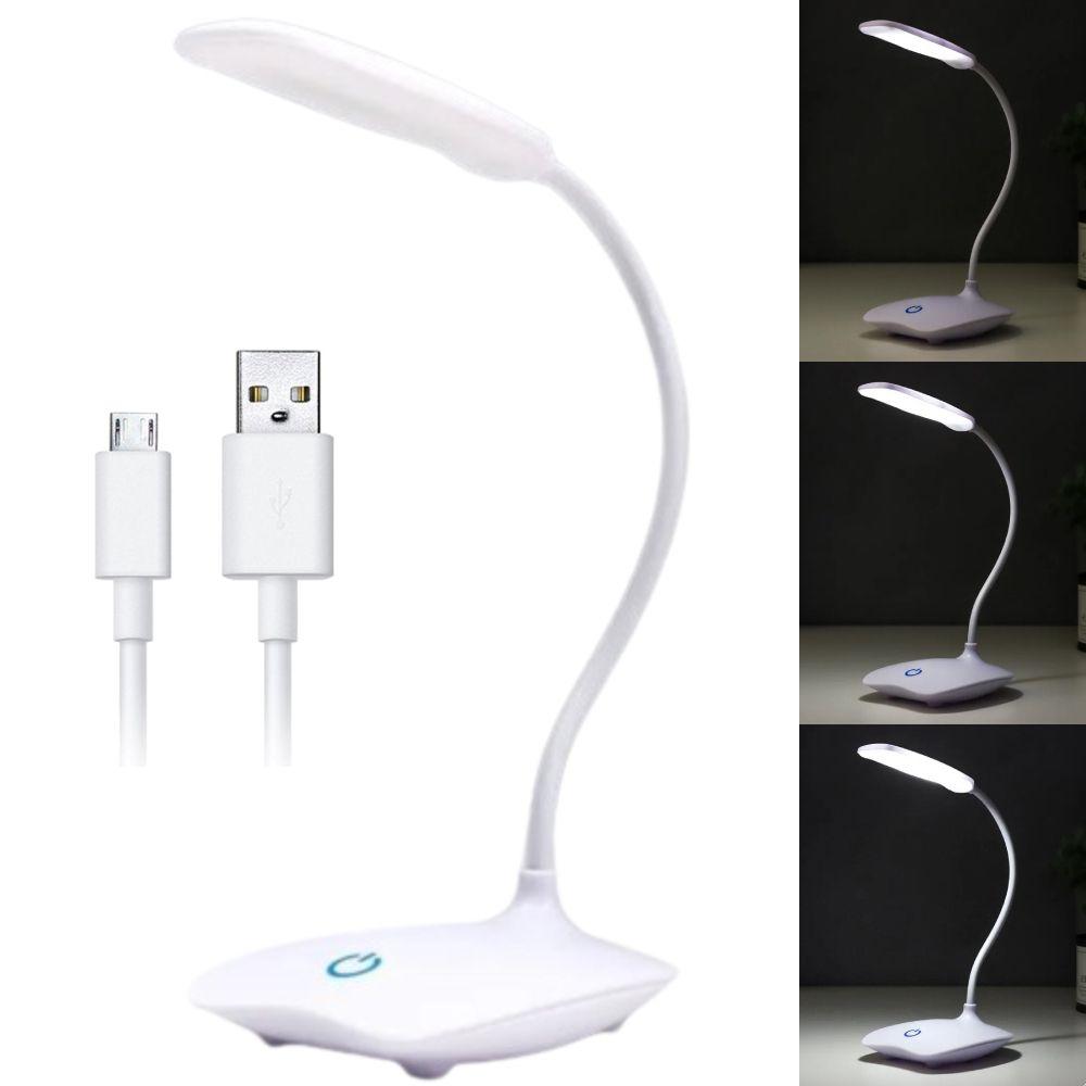 Настільна LED лампа на акумуляторі, з USB, Lova eye Soft light Reading eye lamp / Світлодіодна гнучка лампа з сенсорним керуванням, фото 1