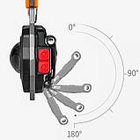 Багатофункціональний LED ліхтарик на карабіні, з USB, W5147 / Акумуляторний ліхтар-брелок / Ручний міні ліхтарик, фото 7