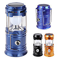 Ліхтар для кемпінгу на сонячній батареї, Mh-5800T, Колір Рандом / Переносний акумуляторний ліхтарик