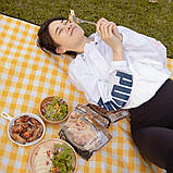 Водонепроникний килимок для пікніка (195х145 см), Slide B, Жовтий / Складаний плед для кемпінгу, фото 5