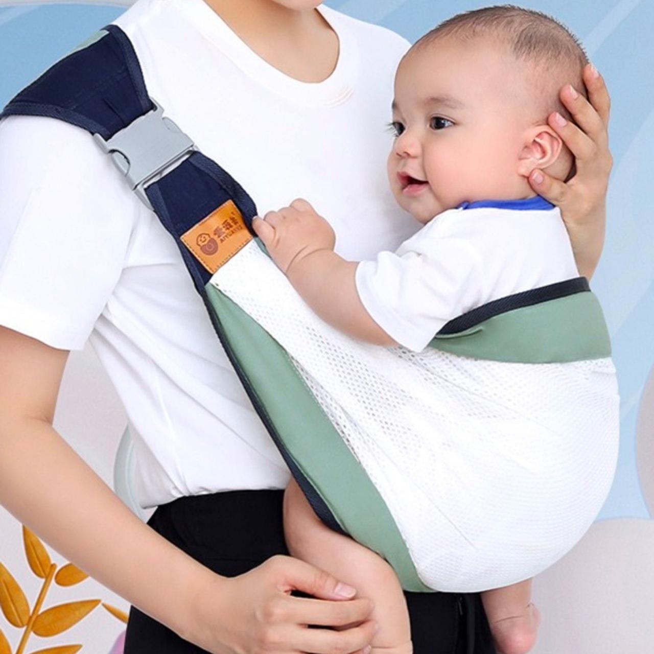 Слінг для новонароджених 0-36 місяців, BABY SLING AND182 / Дихаючий рюкзак-переноска для дітей / Рюкзак ерго для немовлят