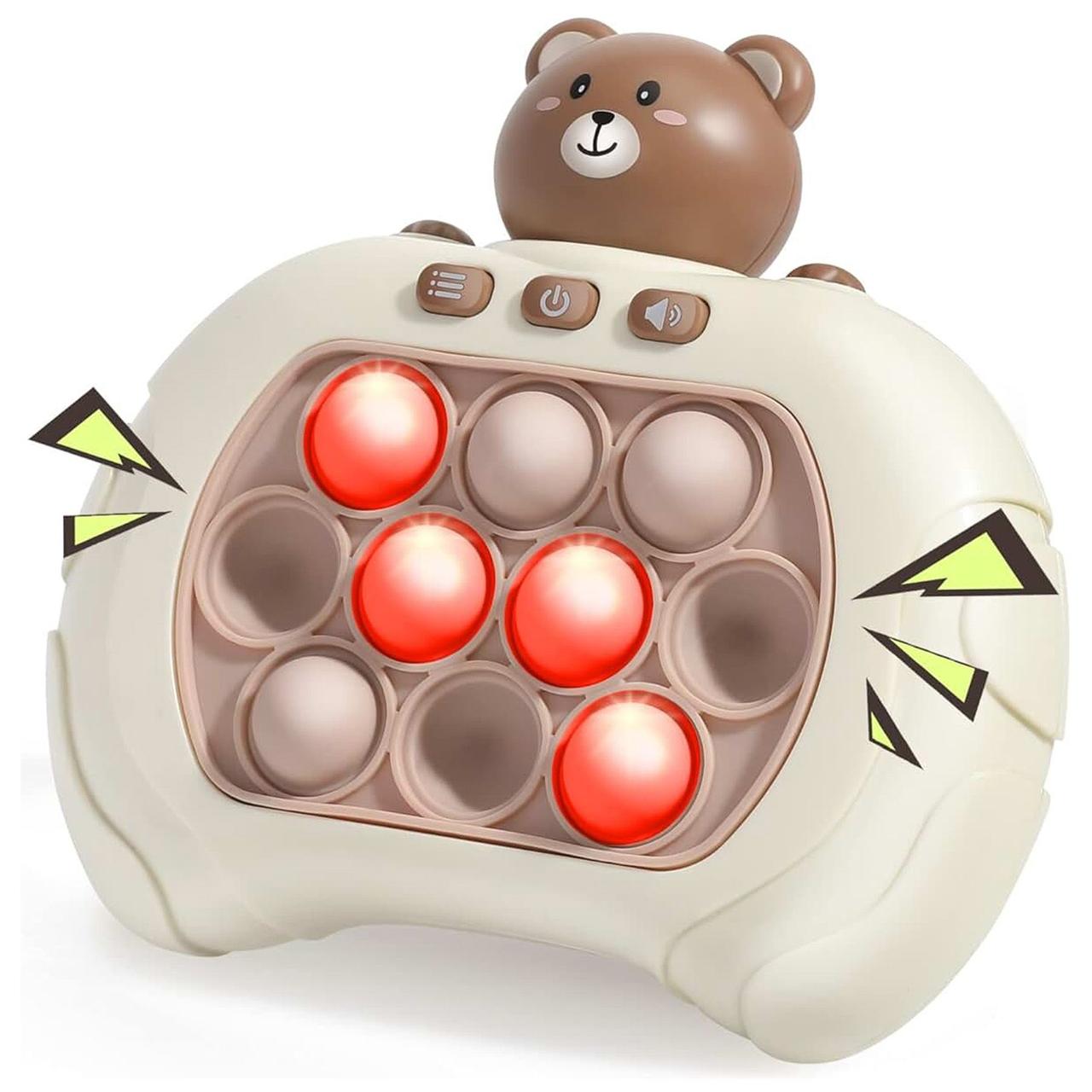 Іграшка антистрес на батарейках, 4 режими, Pop it PRO Bear / Електронна приставка консоль / Інтерактивна дитяча іграшка, фото 1