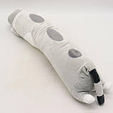 М'яка іграшка-подушка Кіт Батон 70 см, Сіра / Дитяча плюшева іграшка Кіт обіймашка, фото 10