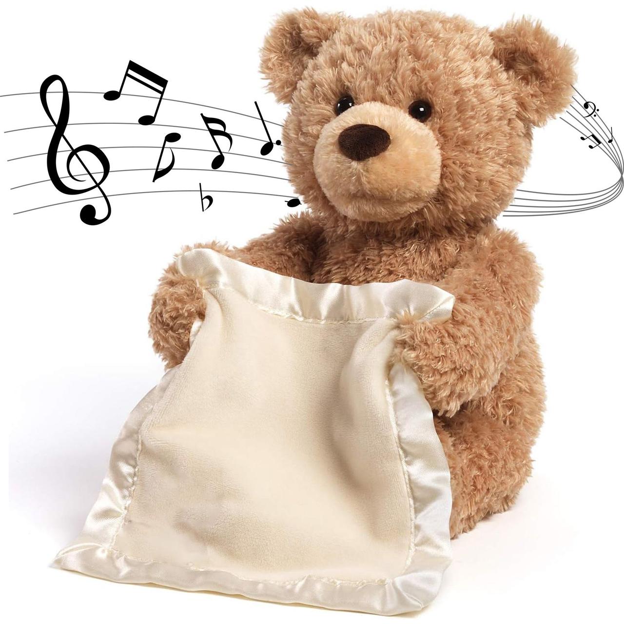 Дитяча інтерактивна іграшка Ведмедик, що говорить 30 см, Peekaboo Bear / Плюшевий музичний ведмідь, фото 1