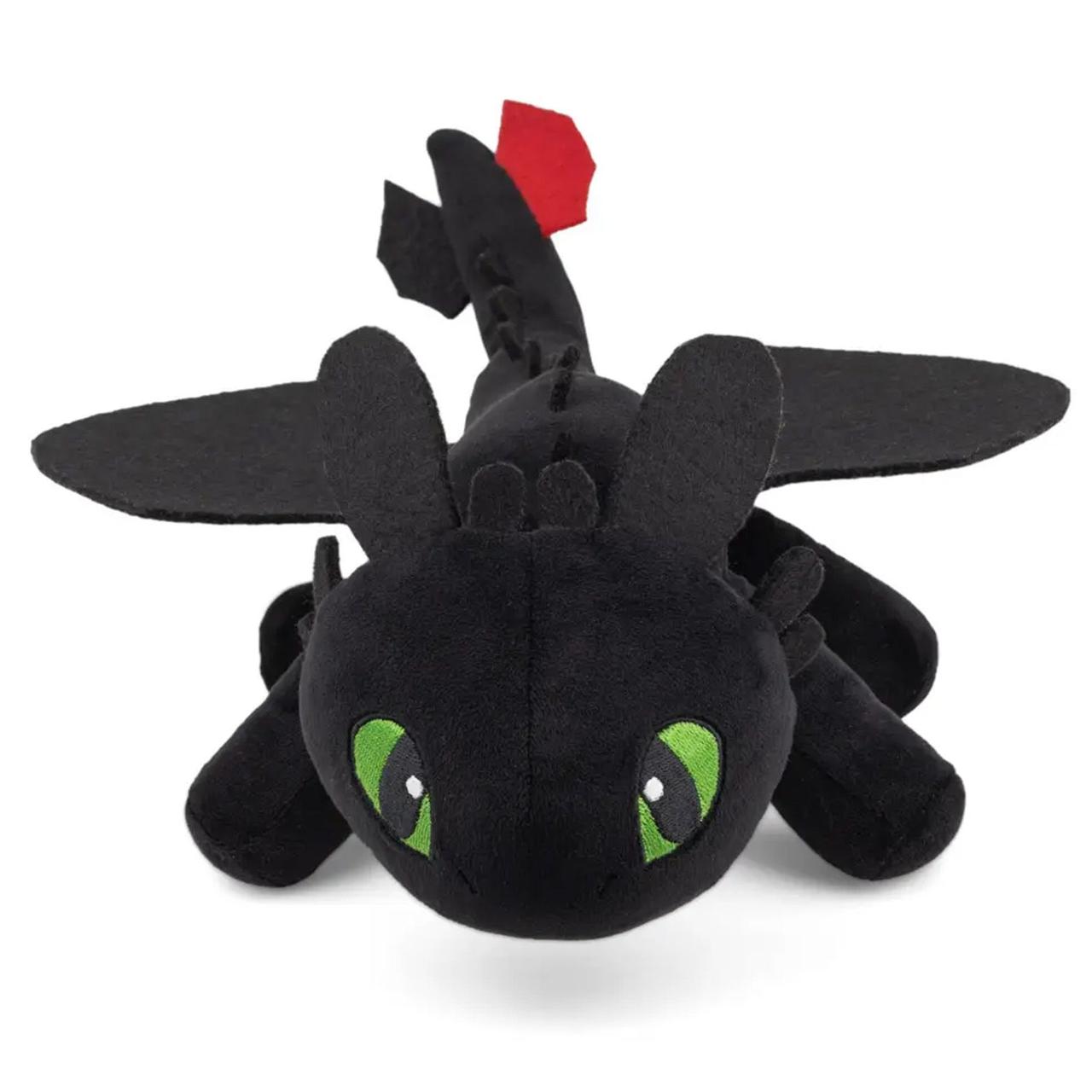 М'яка іграшка на машину Дракон Беззубик, з присосками, 20см, Чорна / Плюшева іграшка дракон, фото 1