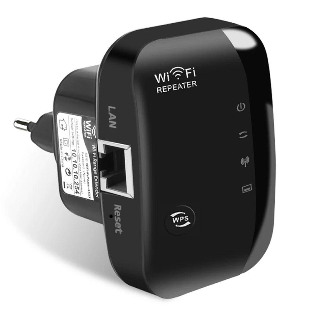 Бездротовий WiFi підсилювач сигналу до 300 Мбіт/с (2,4G), в розетку / Вай фай репітер розширювач сигналу / Ретранслятор, фото 1