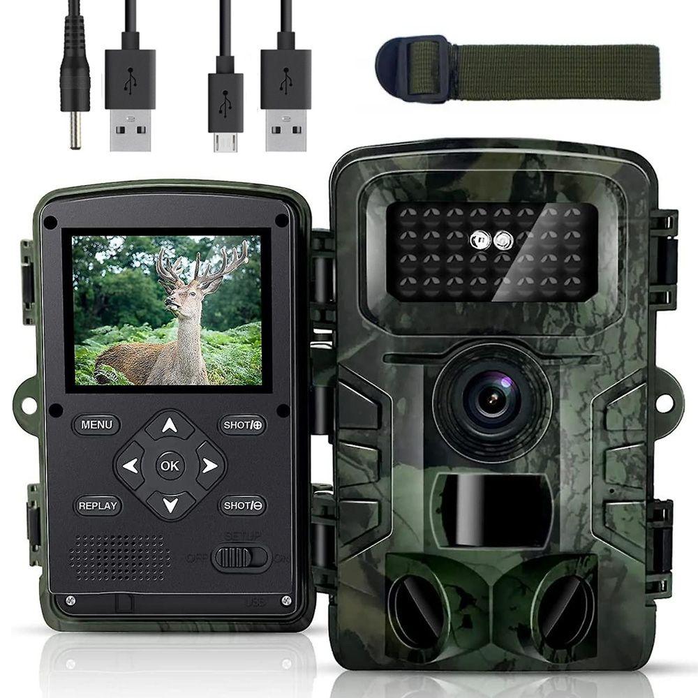 Фотопастка для тварин з датчиком руху та нічним баченням 32mpx, Outdoor camera / Мисливська відеокамера