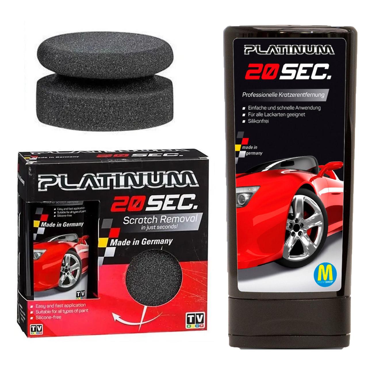 Паста для видалення подряпин з автомобіля Platinum 20 sec / Засіб для полірування машини, фото 1