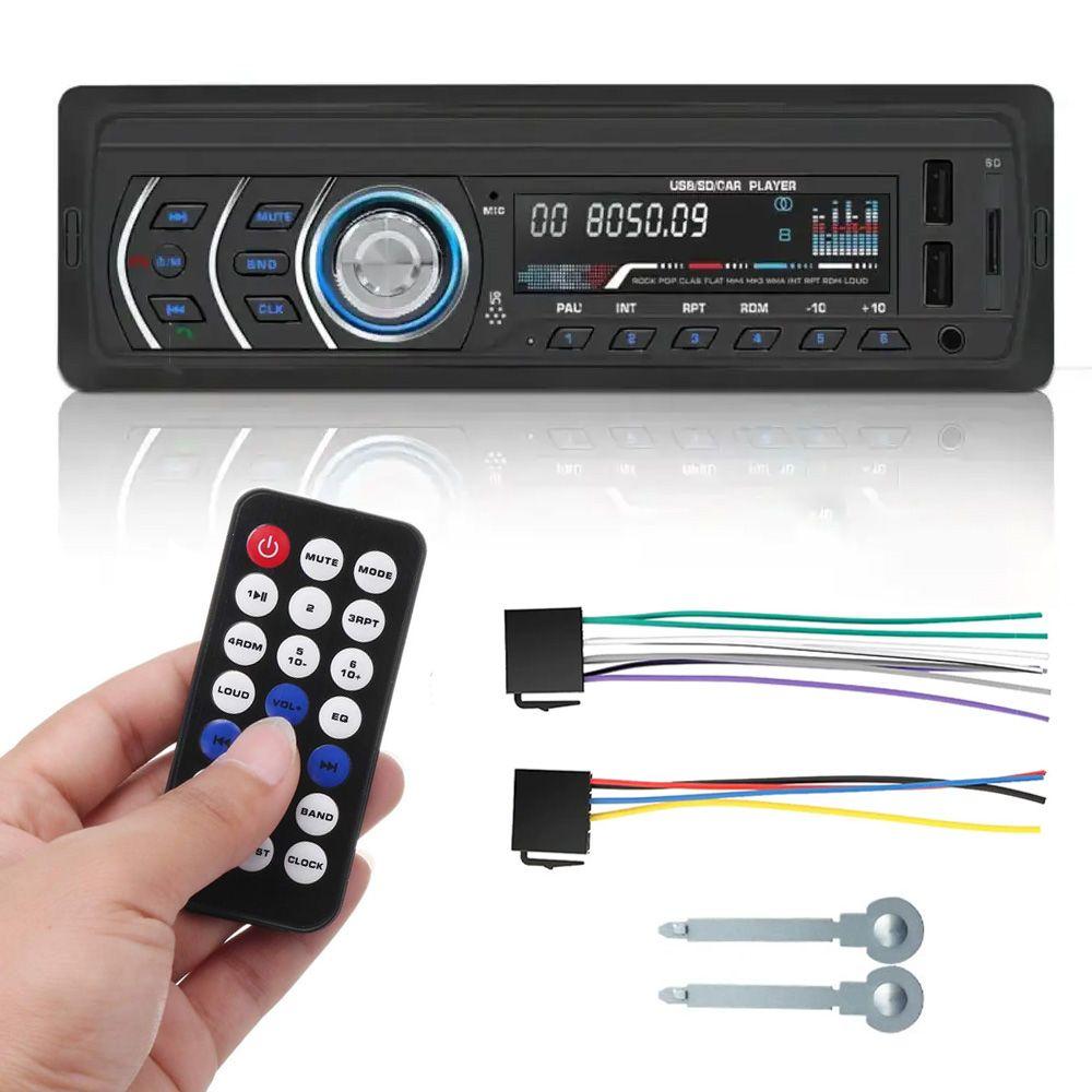 Автомагнітола з пультом ДУ та USB, 1DIN, 1801 / Магнітола в машину з яскравим екраном / Автомобільний магнітофон, фото 1