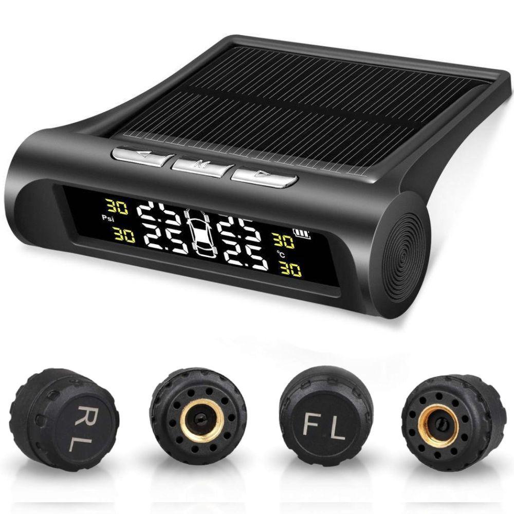 Система контролю тиску в шинах із зовнішніми датчиками TPMS+SOLAR / Датчик тиску шин із сонячною батареєю, фото 1