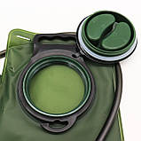 Питна система гідратор на 2 л (18x39 см), Aotu / Питна система для зберігання води / Тактичний гідратор з трубкою, фото 4