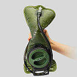 Питна система гідратор на 2 л (18x39 см), Aotu / Питна система для зберігання води / Тактичний гідратор з трубкою, фото 7