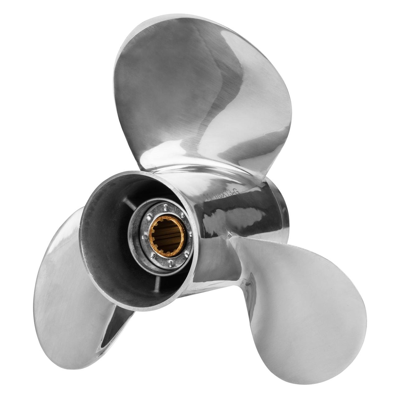 Parsun гвинт SS 3X11 1/4*14 FOR YAMAHA C нержавіюча сталь, фото 1
