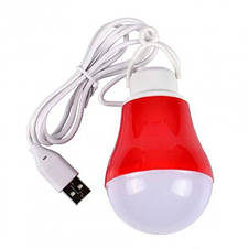 Світлодіодна LED лампочка 5W з USB кабелем, резервне освітлення, фото 4