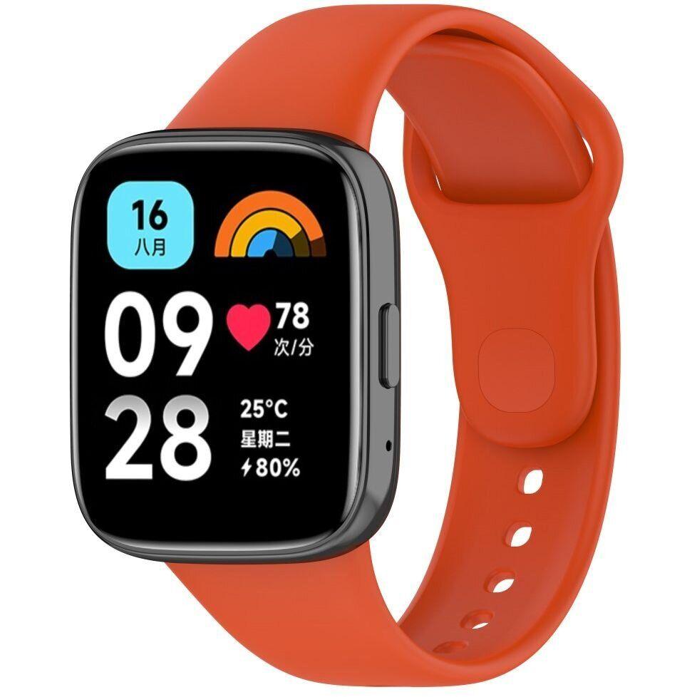 Силіконовий ремінець для Xiaomi Redmi Watch 3 Lite (Orange), фото 1