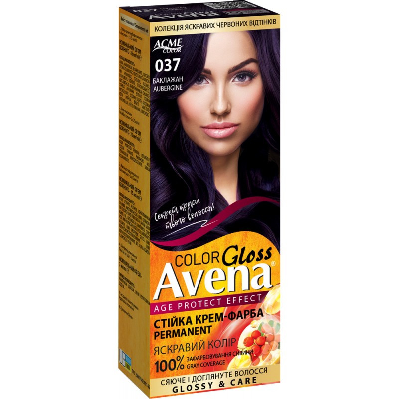 Крем-фарба Avena Gloss Color "037 Баклажан"