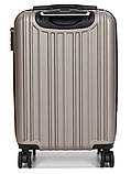 Валіза ручна поклажа S шампань 55х35х21(+5)см/38л/2.6кг/Worldline 623, фото 3