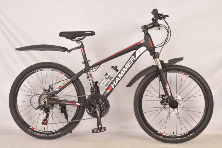 Велосипед спортивний MTB 27.5 дюймів Hammer NEW S200 рама 18д промпідшипник, покришка GST JET ARMOR