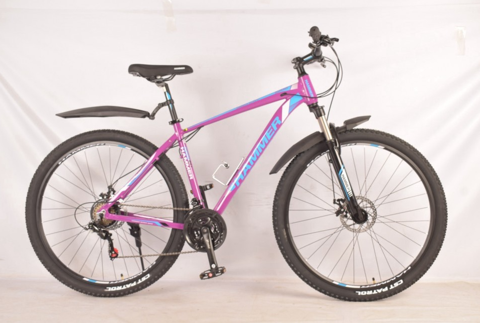 Велосипед спортивний MTB 27.5 дюймів Hammer NEW S200 рама 18д промпідшипник, покришка GST JET ARMOR