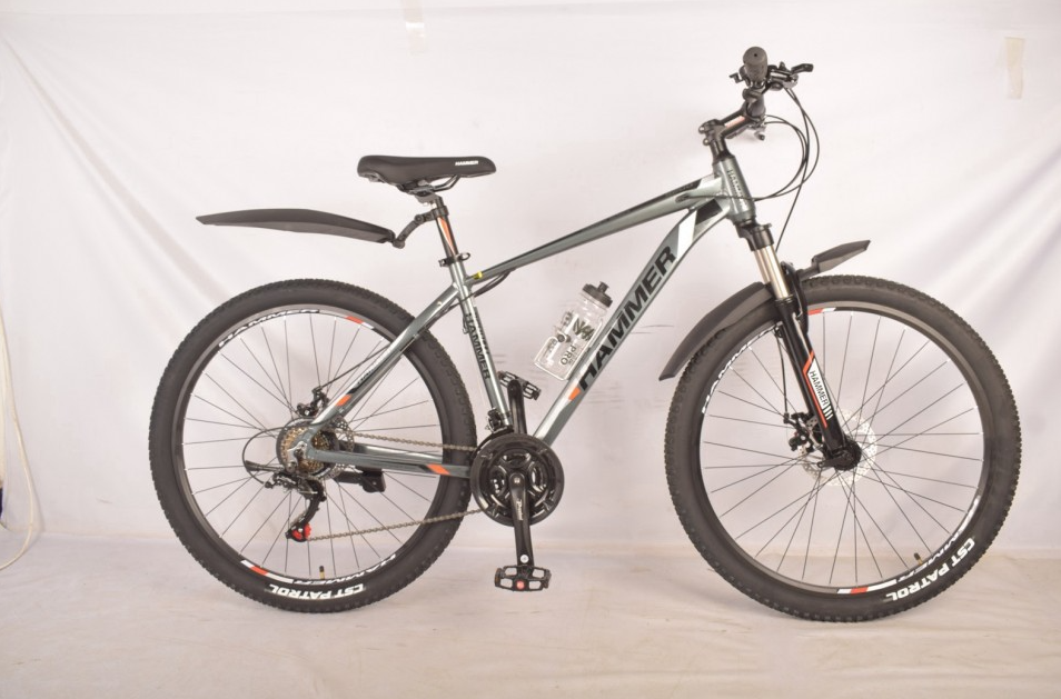 Велосипед спортивний MTB 27.5 дюймів Hammer NEW S200 рама 18д промпідшипник, покришка GST JET ARMOR