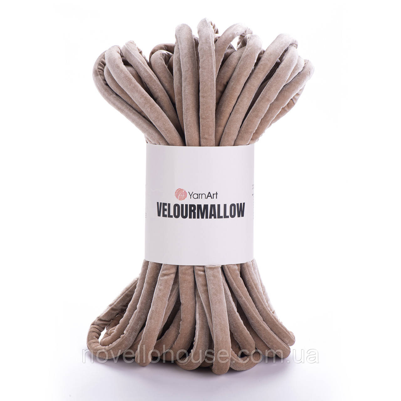 YarnArt VELOURMALLOW (Ярнарт Велюрмеллоу) № 7101 беж (Велюрова пряжа для в'язання сумок та аксесуарів)