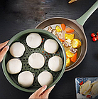 Сковорода-пароварка 2 в 1 (ГАЗ+ІНДУКЦІЯ) зі скляною кришкою Shikainuo (32 см) wok, фото 9