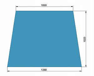 827/50110 Скло лобове на JCB