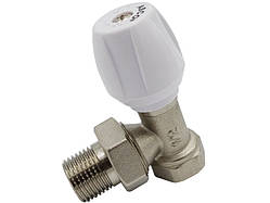 Кран радіаторний 1/2" кутовий подача ASСO AS-RV01