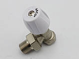 Кран радіаторний 1/2" кутовий подача ASСO AS-RV01, фото 3