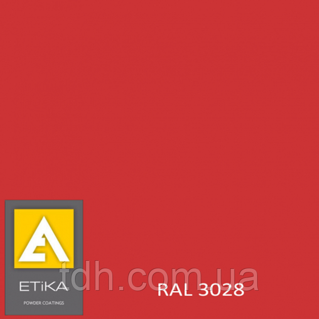 Поліефірна порошкова фарба Etika RAL 3028 Глянець