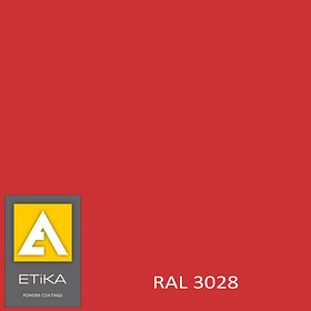 Поліефірна порошкова фарба Etika RAL 3028 Глянець