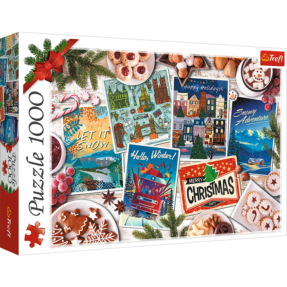 Пазли - (1000 елм.) - "Зимові спогади" / Trefl