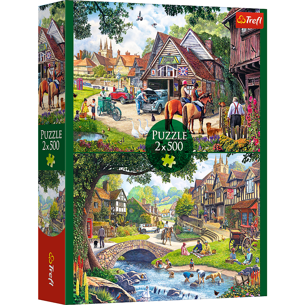 Пазли - (2х500 елм.) - "Ідилічне життя"/Trefl
