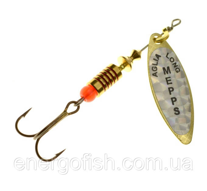 Блешня Mepps Aglia Long RAINBO No1 Gold 4,5г