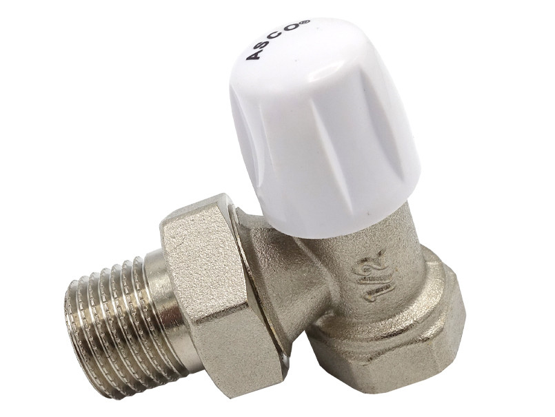 Кран радіаторний 1/2" кутовий зворотній ASСO AS-RV02, фото 1