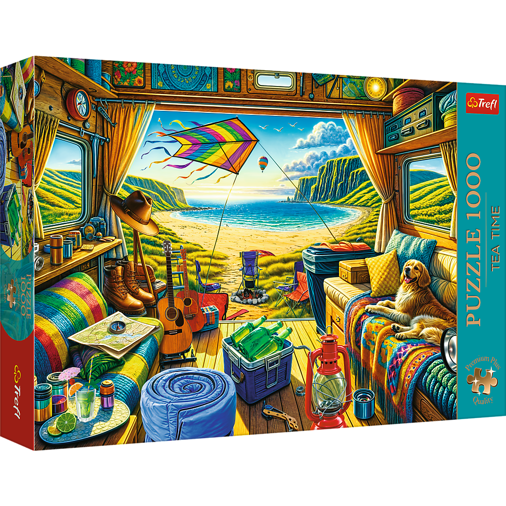 Пазли "Час чаювання" - (1000 елм.) - "Подорож у кемпері"/Trrefl