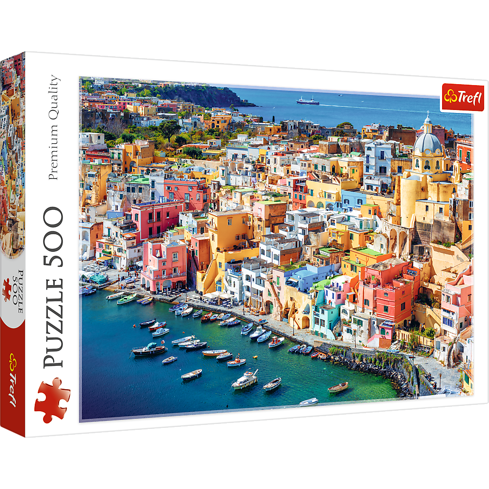 Пазли - (500 елм.) - "Прочіда, Кампанія"/ Італія / Trefl