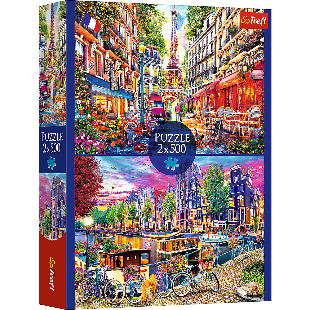 Пазли - (2х500 елм.) - "Європейські столиці"/Trefl