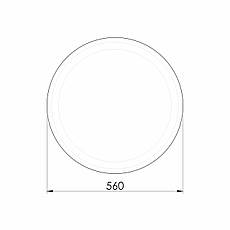 RJ-056/1 дзеркало підвісне кругле з підсвічуванням 56см Арт. RJMI000-2556/01, фото 3