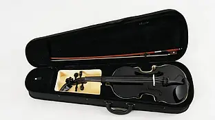 Дерев'яна скрипка 1/8 PRIMA SOLOIST в чорному кольорі